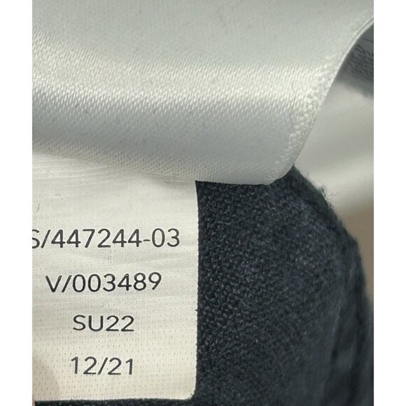 Athleta Women's Size 16 Cabo Linen Wide Leg Pant Chambray Baggy Black Lagenlook - Picture 6 of 6